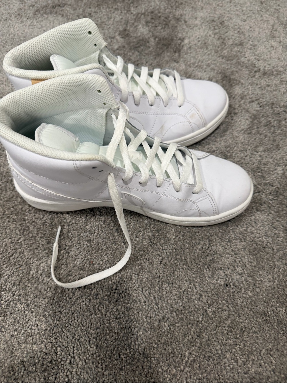 Nike Women's White High-Top Athletic Sneakers